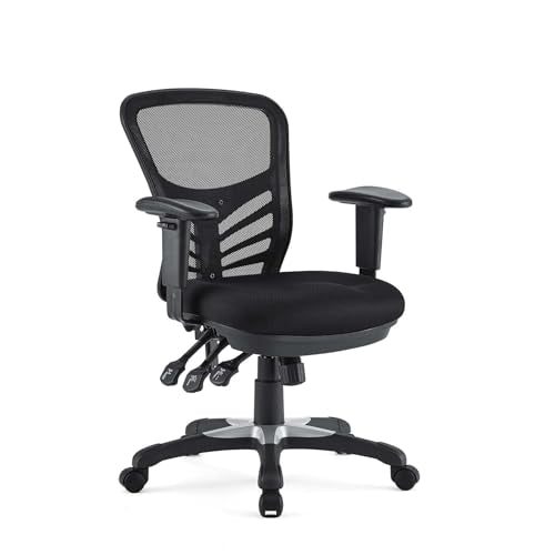 Modway EEI-757-BLK Articulate Ergonomic Mesh Office Chair in Black - color: In Black