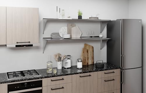 AmGood 16 in. x 60 in. Stainless Steel Wall Shelf | NSF | Metal Shelving | Garage, Laundry, Storage, Utility Room | Restaurant, Commercial Kitchen - size: 16 in. x 60 in.