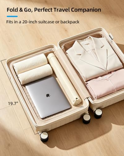 Foldable Tripod Clothes Drying Rack for Balcony, Hotel, Apartment, Bedroom | Portable Drying Rack Clothing Laundry Drying Rack for Travel, Camping with 3 Tent Pegs. Steel Frame with 12 Clips, Windproof