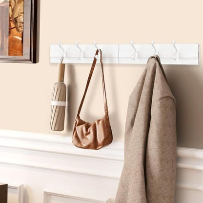 Laundry Drying Rack, Collapsible Wall Mounted Clothes Drying Rack - Foldable,Space Saving, 13.2 Linear Ft, 5 Aluminum Rods, 60 lb Capacity (White, 40" Wide) - size: 40"