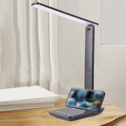Eye Caring Table Lamp, 180 Adjustable Rotating Foldable Desk Lamp with USB C Charging Port, 5 Color Temperatures 5 Dimming Levels (Black) - color: Black