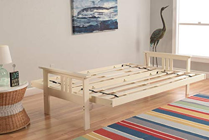 Kodiak Furniture Monterey Futon Frame, No Drawers, Antique White - color: Frame Only, size: No Drawers, style: Antique White Finish