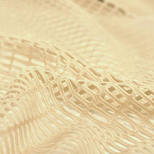 TWOPAGES 5ft Wide x 8ft Tall Flame Retardant Divider Curtains Privacy Cubicle Curtain with Grommet Top (1 Panel,Beige Yellow) - color: Beige Yellow, size: 60"W x 96"L (Pack of 1)