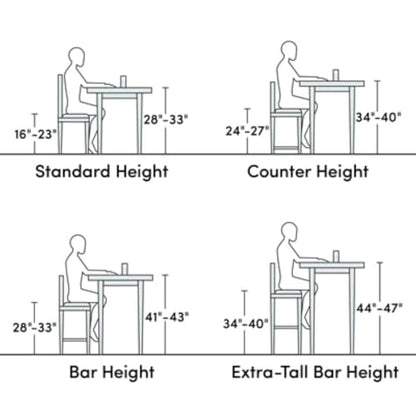 Boraam Sonoma Counter Height Backless Bench - Aspen Valley Finish - color: Aspen Valley Finish