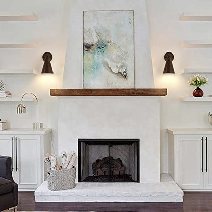 Oil Rubbed Bronze Farmhouse Wall Sconces Set of Two, Rustic Adjustable Interior Sconce Light Fixture Hardwired with Metal Shade,Indoor Industrial Lamp for Hallway,Bedroom,Living Room - color: Oil-Rubbed Bronze