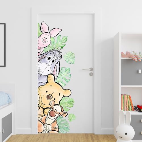 Winnie Wall Stickers for Kids, Winnie Character Wall Stickers, The Pooh Party Decorations, Winnie Removable Stickers for Baby Kids Nursery Children Room Bedroom Living Room Playroom Wall Decoration - style: Bear