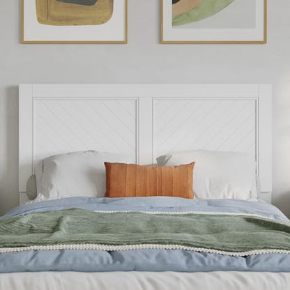 AFI, Canyon Full Solid Wood Rustic Farmhouse Headboard, White - color: White, size: Full