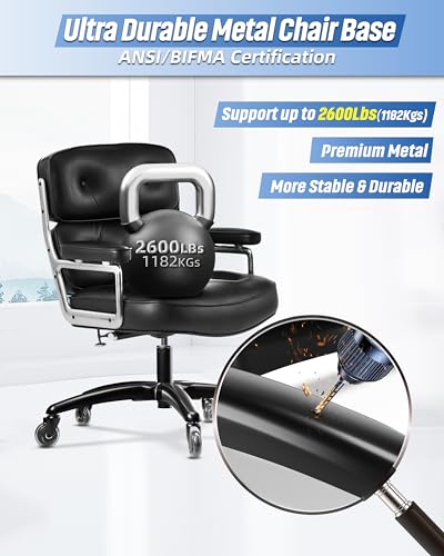 28" Heavy-Duty Office Chair Base Replacement with Wheels (Set of 5), Metal Base with Casters, Total Height: 7.5" (18.9 cm), Compatible with 2" Gas Cylinder - color: Style A-Bundle