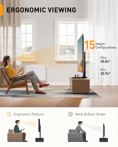 Perlegear Universal Swivel TV Stand for 42-85 90 Inch TVs, Television Stands with Pegboard Storage, Height Adjustable Table top TV Stand Mount, Glass Base up to 150 lbs, Max VESA 600x400mm PGTVS36 - size: 42-90 Inch