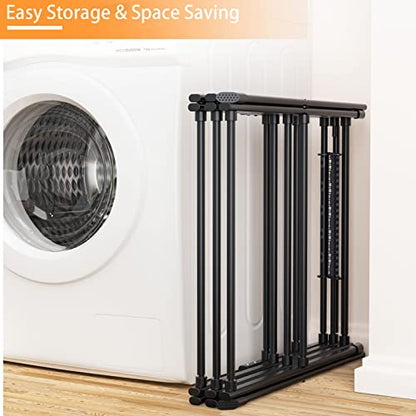 Clothes Drying Rack Foldable Drying Rack Clothing Black-1pack | for Laundry - 40" x 28.8" x 14.2", Space Saving Household Indoor - color: Black