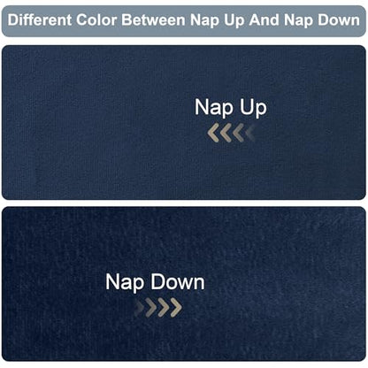 Navy Blue Velvet Curtains 72 Inch Long 2 Panels Moody Vira Thermal Insulated Room Darkening Window Shades Soundproof Dark Out Curtain for Living Room Dining Office Kids Children Boys Bedroom 72 Length - color: Navy Blue, size: 52"W x 72"L (Pack of 2)