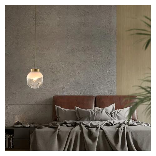 Chandelier, Small Pendant Light Nordic Designer Restaurant bar Dining Room All Copper Glass Bedroom headboard(3 Changeable,D30cm) - size: D30cm, style: 3 changeable