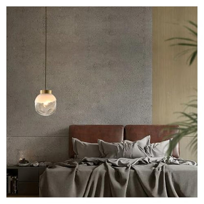 Chandelier, Small Pendant Light Nordic Designer Restaurant bar Dining Room All Copper Glass Bedroom headboard(3 Changeable,D30cm) - size: D30cm, style: 3 changeable