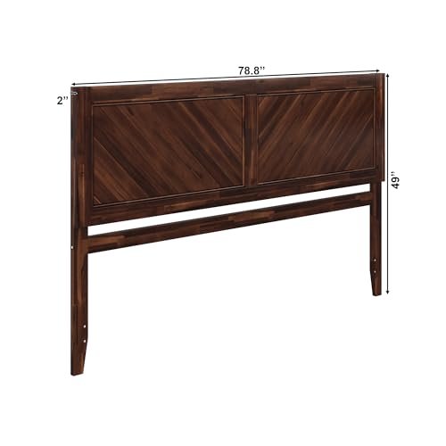 AFI, Canyon King Solid Wood Rustic Farmhouse Headboard, Barnwood - color: Barnwood, size: King (U.S. Standard)
