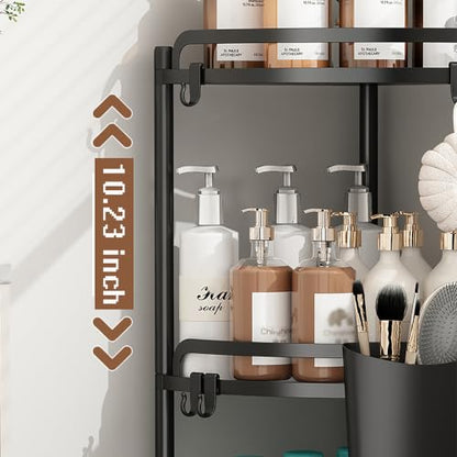 Standing Shower Caddy Corner Shelf Rustproof Shower Organizer Shampoo Holder