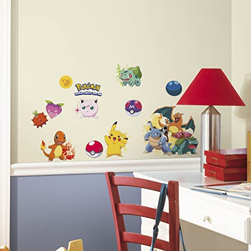 RoomMates RMK2535SCS Pokemon Iconic Peel and Stick Wall Decals - size: Pack of 1