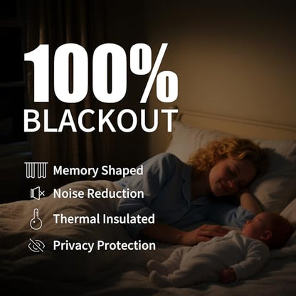 Joywell Extra Wide 100% Blackout Linen Pinch Pleat Curtains 60x90 in Cream | Black Out Thermal Insulated Room Darkening, Pleat Drapes for Bedroom Living Dining Room Home Office, 1 Panels Set - color: Natural Cream, size: 60"W x 90"L (Pack of 1)