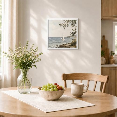 HEART ART 12x12 White Picture Frame 8x8 with Mat Set of 9 | Gallery Wall Frame Set, Collage, Square Picture Frames - color: White, size: 12x12 for 8x8