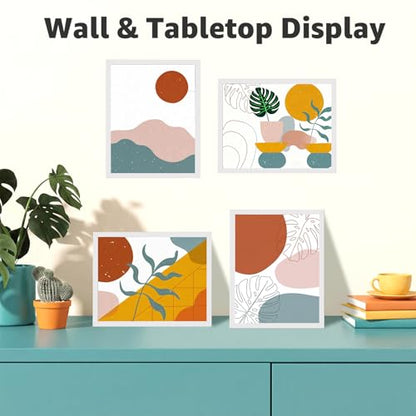 Giftgarden 8x10 Picture Frame Set of 18, Lightweight 8 by 10 Frames Bulk for Gallery Wall Photo Hanging and Tabletop Display, White - color: White*18, size: 8x10