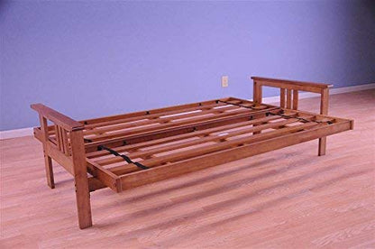 Kodiak Futons Monterey Futon Frame, No Drawers, Barbados - color: Frame Only, size: No Drawers, style: Barbados Finish