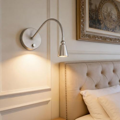 HomeFocus Bedside Wall Light,Eye-Caring LED Reading Wall Lamp,Dimmable Wall Light,Wall Sconces