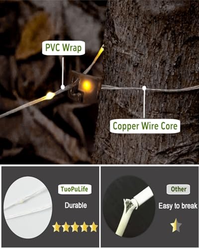 Solar Camping String Lights, 32.8 FT Fairy String Light, 4 in 1 Portable Waterproof Camp LED Lamp with 8 Lighting Modes, Hanging Rechargeable Tent Lantern for Outdoor Garden Patio Party Essentials - size: 32.8 FT