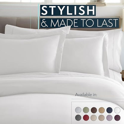 Duvet Cover Queen Size Bed 90"x90", 3Pcs Soft Breathable Duvet Cover Set with Zipper Closure & 2 Pillow Shams 24"x30"(White, Queen (U.S. Standard)) - color: White, size: Queen (U.S. Standard)