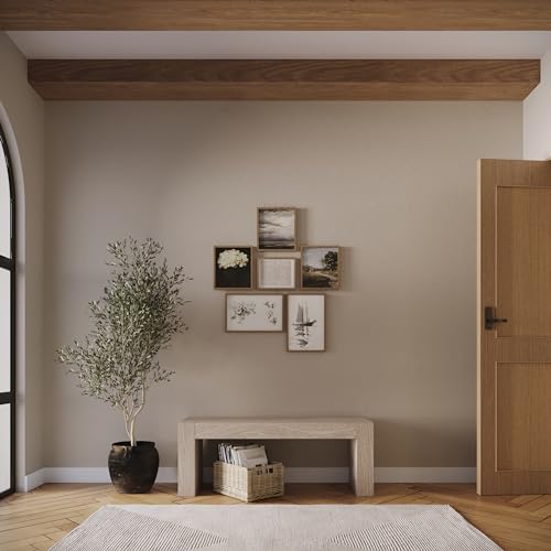 Maven Lane Zeno Bench, Grey Solid Wood | Handcrafted Solid Wood Bench, Ideal for the Living Room, Entryway, Foot of the Bed, or Extra Dining Table Seating - color: Weathered Grey