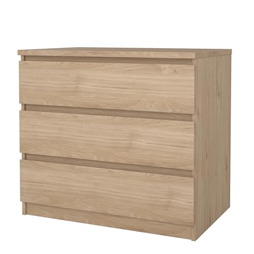 Tvilum Scottsdale 3 Drawer Chest in Jackson Hickory - color: Jackson Hickory