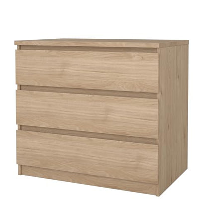 Tvilum Scottsdale 3 Drawer Chest in Jackson Hickory - color: Jackson Hickory