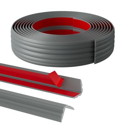 40FT Flexible Wall Corner Protector Moulding Trim, Peel and Stick Inside & Outside Wall Corner Guards Edge Protector,Self Adhesive Molding Trim Strip for Edge Ceiling - color: Gray, size: 1.6in x 40ft