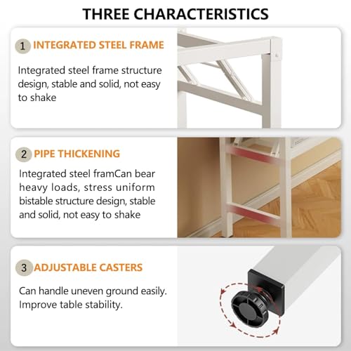 39.4 Inch Folding Table，Square Folding Desks for Small Space,Small Foldable Desk No Assembly,Rustic Brown. - color: Frame：black/Board：rustic Brown, size: 39.4" x 19.7"