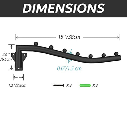 Folding Clothes Hanger Rack Swing Arm Hook Holder Clothing Hanging Garment Drying Closet Rod Storage Organizer Wall Mount Space Saving for Closet Organizer Bathroom Bedroom Laundry 2 Pack Black - style: 2 Pack
