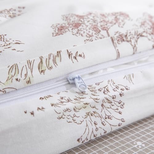 DAUAOTO Twin Size Kids Duvet Cover Set, 100% Cotton Teen Boys Girls Duvet Cover 68"X86" + 1 Sham, Hand-Painted Pattern Forest Fairy Tale - color: Pattern 16#, size: 68"x86" Twin Cover + 1 Sham