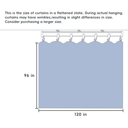 Room Divider Curtains Total Blackout Privacy Curtain Panel Room Thermal Insulated Noise Reduction Curtains for Bedroom Window Living Room Ceiling Track Curtain W 10 ft × H 8 ft Dark-Grey - color: Dark-grey, size: 120"W x 96"L (Pack of 1)