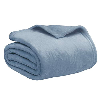 PAVILIA Fleece Blanket Throw Twin Size | Super Soft, Plush, Luxury Flannel Throw | Lightweight Microfiber Blanket for Sofa Couch Bed (Dusty Blue, 60x80 inches) - color: Dusty Blue, size: 60 x 80 Inches - Twin