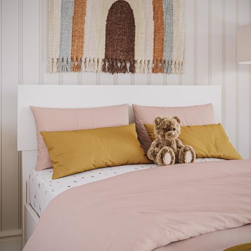 AFI, Orlando Twin Adjustable Modern Solid Wood Panel Headboard, White - color: White, size: Twin
