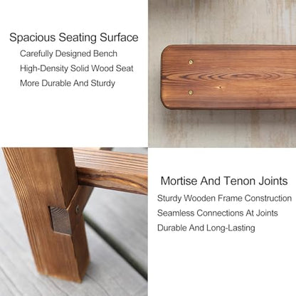 Narrow Entryway Bench Farmhouse Indoor Wooden Living Room Dining Bench For End Of Bed 23.6"/35.4"/47.2"/59"Length Noodle Skinny Hallway Benchs Sturdy And Stable For Kitchen Bedroom(47.2"x7.9"x9.8") - size: 47.2"x7.9"x9.8"