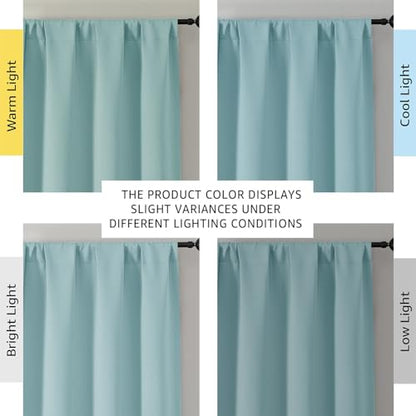 Sally Aqua Kitchen Curtains 36 Inch Length 2 Panels Set, Half Window Rod Pocket Privacy Room Darkening Blackout Curtain Tiers for Kitchen Bathroom, 2 Pcs Each W40 x L36 Inch - color: Aqua, size: 40"W x 36"L (Pack of 2)
