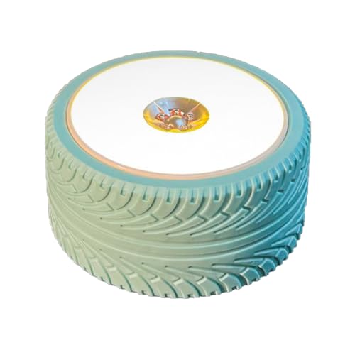 Pongnas Foldable Bedside Lamp with USB Charging Port Warm White Light Unique Wheel Design Portable Desk Lamp for Bedroom Study Living Room and Travel Blue - color: Blue