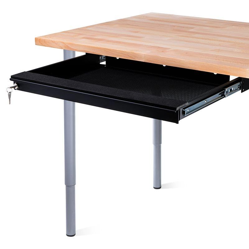 Penn Elcom Under Desk Laptop Drawer, Lockable, for 20” Laptops - Premium Sliding Security Drawers - Model EX-6171B - color: Black