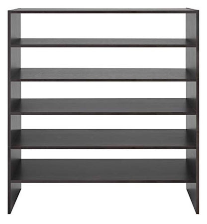 Whitmor Stackable 2-Tier Shoe Shelf, 31 inch, Espresso - color: Espresso, size: 31 INCH