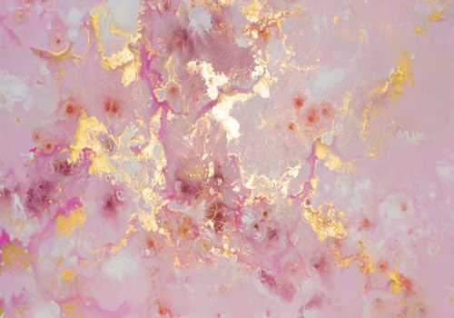 Jdayda Pink Marble Wallpaper Mural Abstract Gold Gilt Large Art | 106"x75" Not Self-Adhesive Wall Mural for Bedroom Livingroom - color: MURAL-0036, size: 106" x 75"