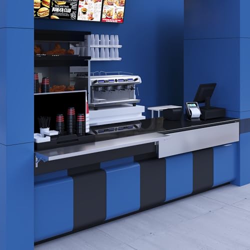 AmGood Stainless Steel Folding Wall Shelf 12 in. x 72 in. NSF | Concession Stand, Food Truck, Kitchen, Restaurant, Garage, Laundry, Utility Room - size: 72" Long X 12" Deep