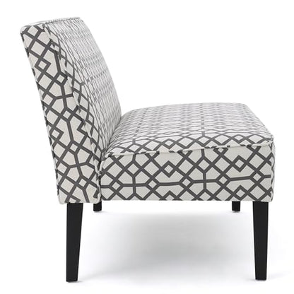 50" Small Loveseat Sofa, Comfy Mini Fabric Sofa Couch for Small Spaces, 2 Seater Armless Sofa with Solid Wood Legs for Living Room, Dorm, Office, Bedroom (Grey 1) - color: Grey 1