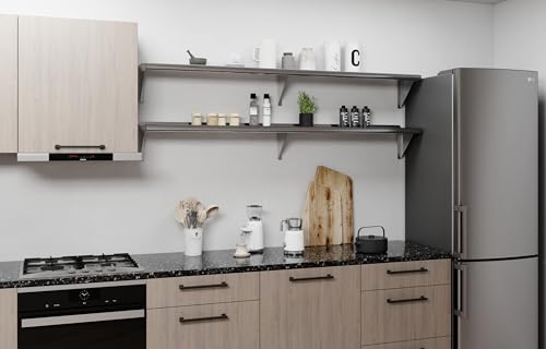 AmGood 10 in. x 72 in. Stainless Steel Wall Shelf | NSF | Metal Shelving | Garage, Laundry, Storage, Utility Room | Restaurant, Commercial Kitchen - size: 10 in. x 72 in.