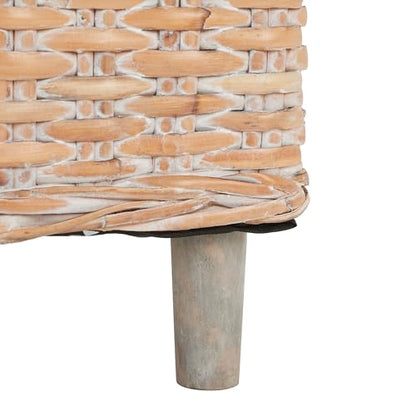 Safavieh Home Omni 18-inch Natural White Wash Rattan Barrel Chair - color: Natural White Wash / White