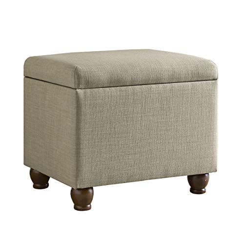 Spatial Order 22" Medium Rectangular Storage Ottoman - Tan - color: Tan