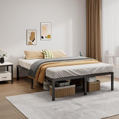 LUMUNANCE Metal Bed Frame Full Size - 16 Inch Heavy-Duty Full Platform Bed Frame No Box Spring Needed, Easy Assembly, Noise-Free, Sturdy Mattress Foundation, Underbed Storage Space - size: Full, style: 16 Inch
