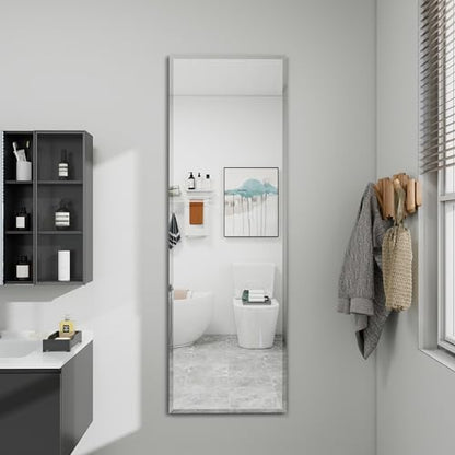 wall Mirror Full Length,65X24 FullL ength Mirrorwallmounted, | Bedroom/wall/Bathroom/Makeup Area/Cloakroom (65 * 24 Inch) - size: 65"L x 24"W